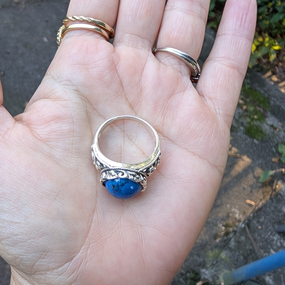 New Sterling Silver Lapis Ring - Picture 12 of 13